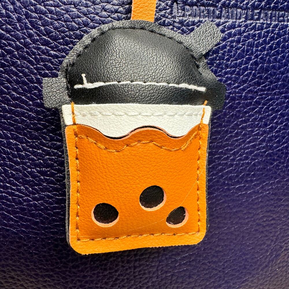 Brown Sugar Boba Tea Bag Charm NEW Cute Purse Charm Coffee Caramel Boba Lover - Picture 3 of 8